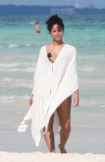 ALISHA WAINWRIGHT in Bikini at a Beach in Tulum 01/25/2020