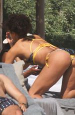 ALISHA WAINWRIGHT in Bikini at a Beach in Tulum 01/25/2020