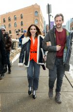 ALISON BRIE Out and About in Park City 01/27/2020