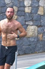 ALIZEE THEVENET Out Jogging in St. Bbarth 12/31/2019