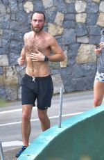 ALIZEE THEVENET Out Jogging in St. Bbarth 12/31/2019