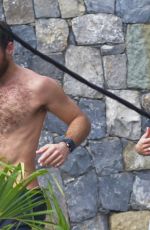 ALIZEE THEVENET Out Jogging in St. Bbarth 12/31/2019