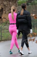 AMANDA HOLDEN and ALISHA DIXON on the Set of Britain