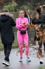 AMANDA HOLDEN and ALISHA DIXON on the Set of Britain