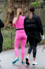 AMANDA HOLDEN and ALISHA DIXON on the Set of Britain