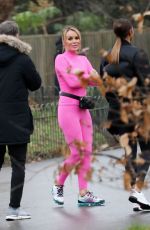 AMANDA HOLDEN and ALISHA DIXON on the Set of Britain