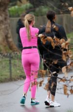 AMANDA HOLDEN and ALISHA DIXON on the Set of Britain