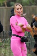 AMANDA HOLDEN and ALISHA DIXON on the Set of Britain