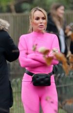 AMANDA HOLDEN and ALISHA DIXON on the Set of Britain
