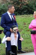 AMANDA HOLDEN and ALISHA DIXON on the Set of Britain