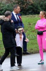 AMANDA HOLDEN and ALISHA DIXON on the Set of Britain
