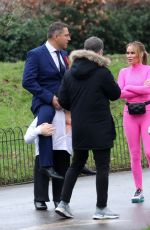 AMANDA HOLDEN and ALISHA DIXON on the Set of Britain