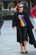 AMANDA HOLDEN Leaves Heart Radio in London 01/29/2020