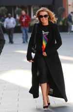 AMANDA HOLDEN Leaves Heart Radio in London 01/29/2020