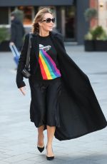 AMANDA HOLDEN Leaves Heart Radio in London 01/29/2020