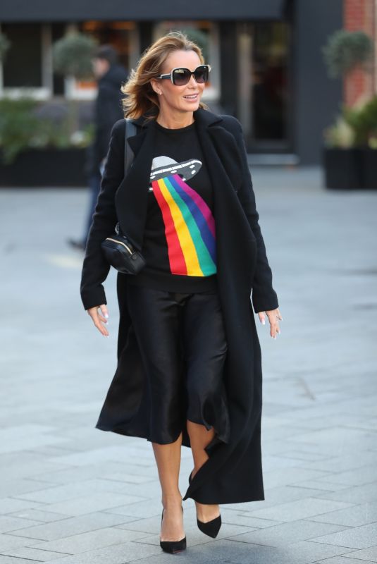 AMANDA HOLDEN Leaves Heart Radio in London 01/29/2020