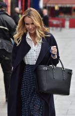 AMANDA HOLDEN Leaves Heart Radios Studios in London 01/20/2020