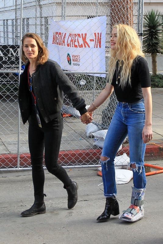 AMBE HEARD and BIANCA BUTTI at Women’s March in Los Angeles 01/18/2020