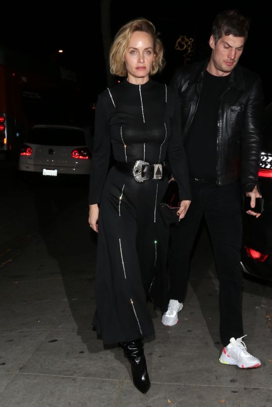 AMBER VALLETTA and Christian McCaw Night Out in West Hollywood 12/31/2019