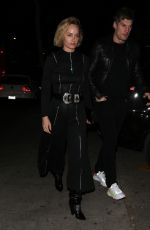 AMBER VALLETTA and Christian McCaw Night Out in West Hollywood 12/31/2019