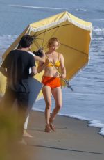 AMBER VALLETTA in Bikini at a Photoshoot on Malibu Beach 01/30/2020