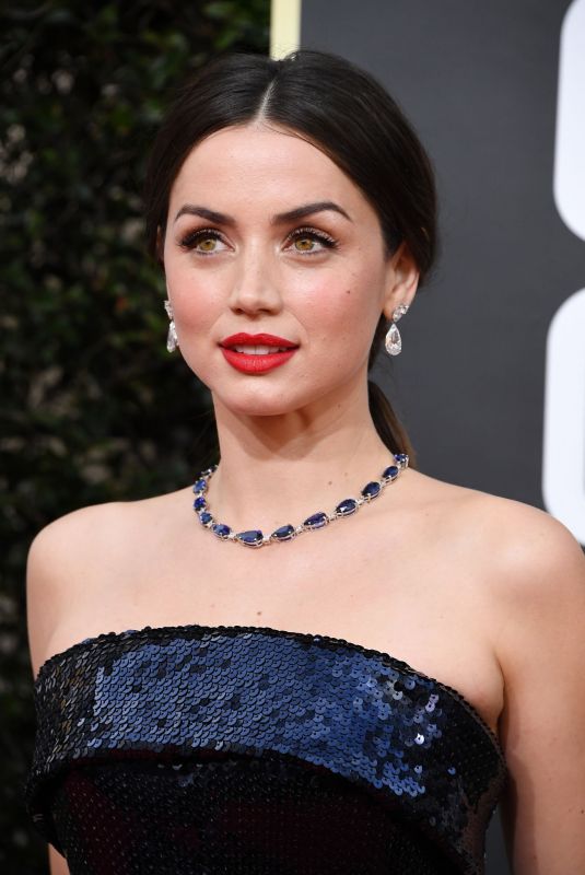 ANA DE ARMAS at 77th Annual Golden Globe Awards in Beverly Hills 01/05/2020