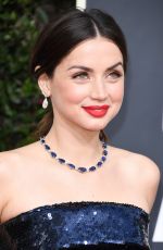 ANA DE ARMAS at 77th Annual Golden Globe Awards in Beverly Hills 01/05/2020