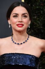 ANA DE ARMAS at 77th Annual Golden Globe Awards in Beverly Hills 01/05/2020