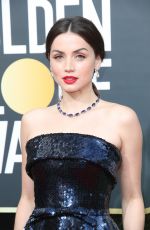 ANA DE ARMAS at 77th Annual Golden Globe Awards in Beverly Hills 01/05/2020