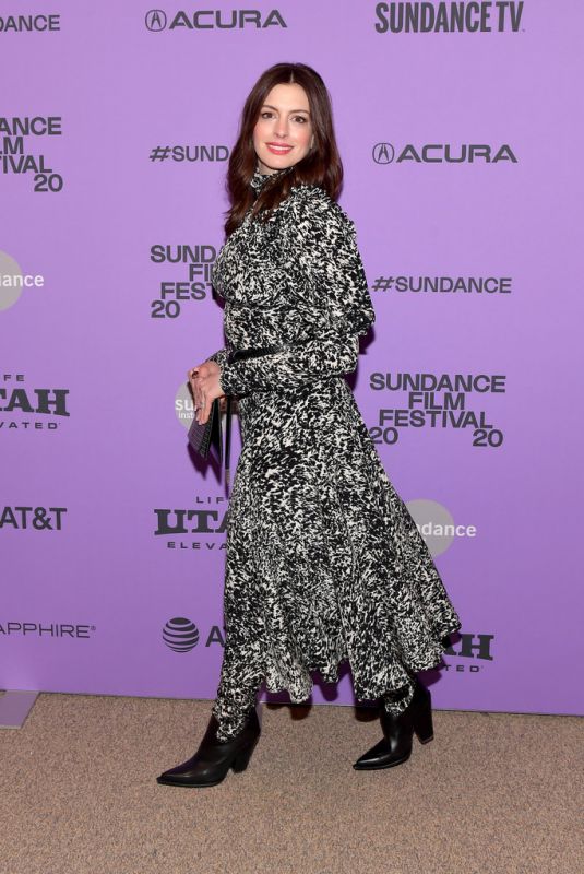 ANNE HATHAWAY at The Last Thing He Wanted Premiere at 2020 Sundance Film Festival 01/27/2020