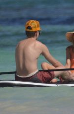 ANNE WINTERS in Swimsuit at a Beach in Tulum 01/27/2020