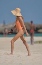ANNE WINTERS in Swimsuit at a Beach in Tulum 01/27/2020
