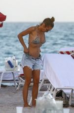 ANNEMARIE CARPENDALE in Bikini on the Beach in Miami 01/03/2020