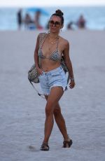 ANNEMARIE CARPENDALE in Bikini on the Beach in Miami 01/03/2020