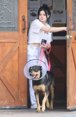 ARIEL WINTER Leaves a Vet Office with Her Dog in Studio City 01/31/2020