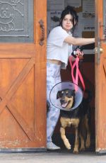 ARIEL WINTER Leaves a Vet Office with Her Dog in Studio City 01/31/2020