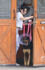 ARIEL WINTER Leaves a Vet Office with Her Dog in Studio City 01/31/2020