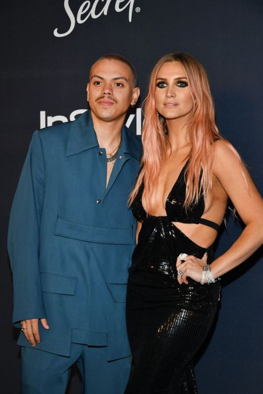 ASHLEE SIMPSON and Evan Ross at Instyle and Warner Bros. Golden Globe Awards Party 01/05/2020