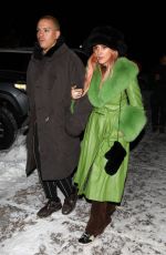 ASHLEE SIMPSON, RHODA and TRACEE ELLIS ROSS Out for Dinner in Aspen 12/27/2019
