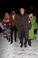 ASHLEE SIMPSON, RHODA and TRACEE ELLIS ROSS Out for Dinner in Aspen 12/27/2019