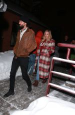 ASHLEE SIMPSON, RHODA and TRACEE ELLIS ROSS Out for Dinner in Aspen 12/27/2019