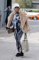 ASHLEY ROBERTS Arrives at Rehearsals for New Music Video in West Hollywood 01/16/2020