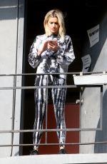 ASHLEY ROBERTS Arrives at Rehearsals for New Music Video in West Hollywood 01/16/2020
