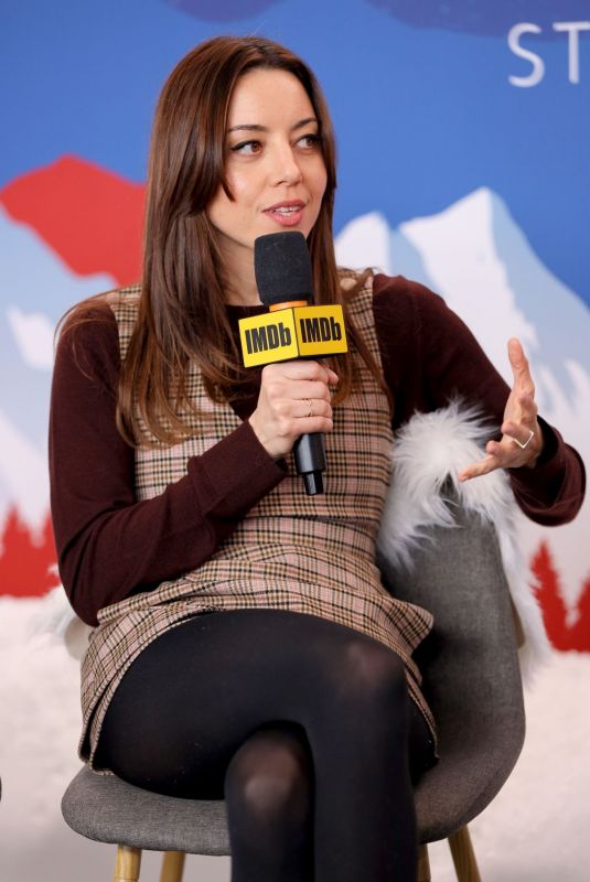 AUBREY PLAZA at Imdb Studio at Sundance Film Festival 01/24/2020