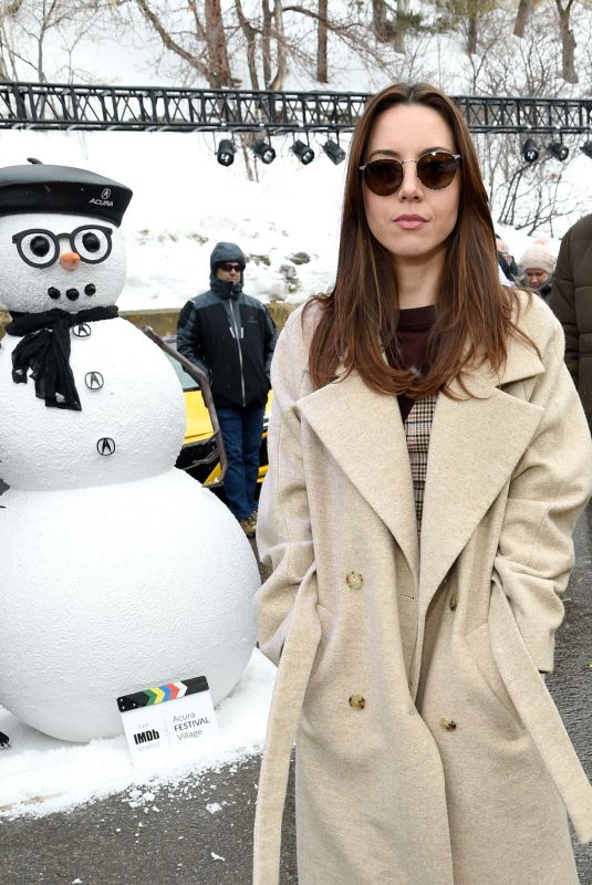 AUBREY PLAZA Out in Park City 01/24/2020