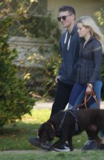 AVA PHILLIPPE Out with Her Boyfriend in Brentwood 01/13/2020