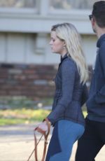 AVA PHILLIPPE Out with Her Boyfriend in Brentwood 01/13/2020
