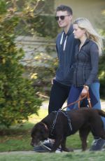 AVA PHILLIPPE Out with Her Boyfriend in Brentwood 01/13/2020