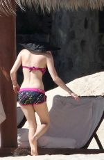 AVRIL LAVIGNE in Bikii at a Beach in Los Cabos 01/13/2011