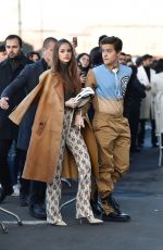 BARBARA PALVIN Arrives at Prada Fashion Show in Milan 01/12/2020